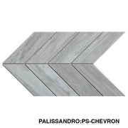 Palissandro Elongated Hexagon Polished Marble Mosaic Tile