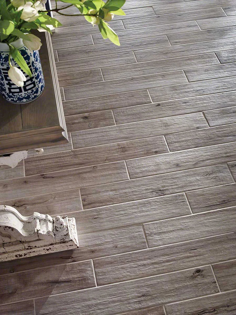 Palmetto Fog 6x36 Matte Porcelain Wood Look Floor Plank