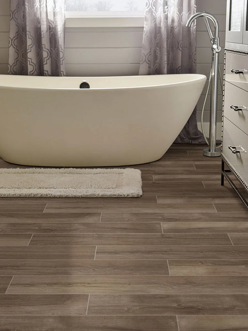 Palmetto Smoke 6x36 Matte Porcelain Wood Look Floor Plank