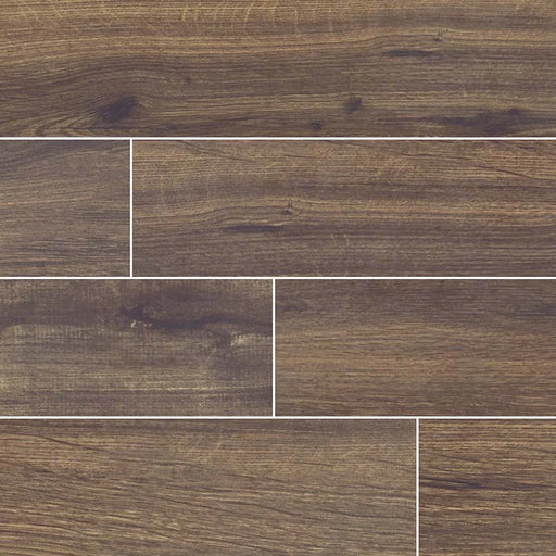 Palmetto Walnut 6x36 Matte Porcelain Wood Look Floor Plank