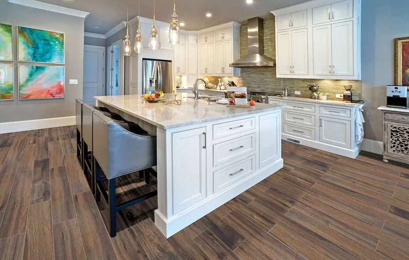 Palmetto Walnut 6x36 Matte Porcelain Wood Look Floor Plank