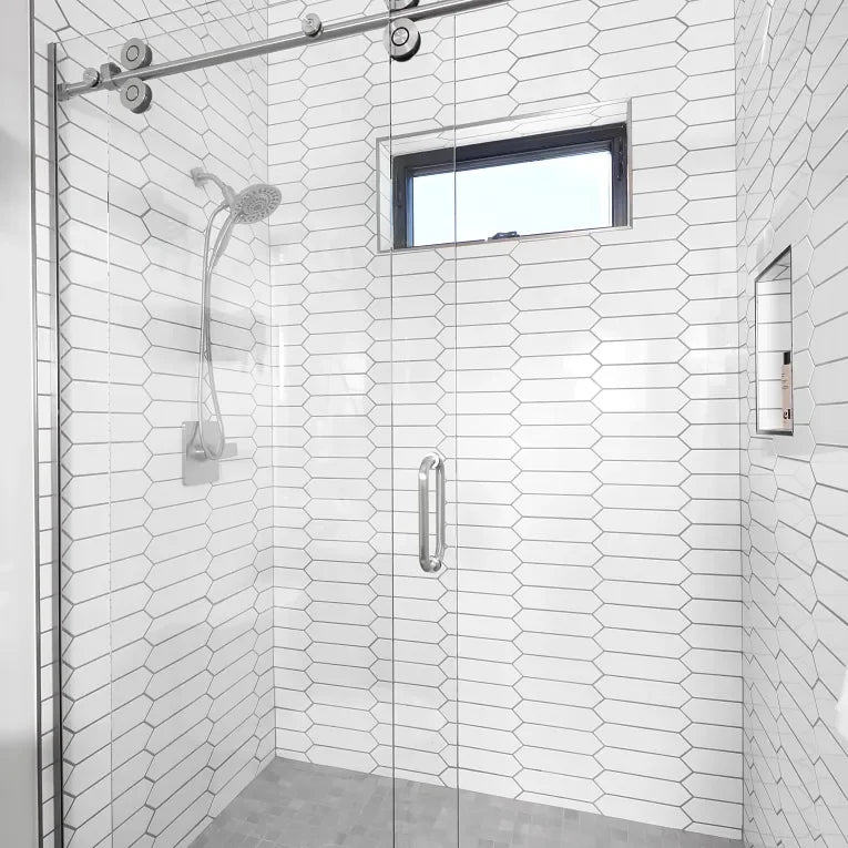 Paloma Cotton 1/2x12 Pencil Bullnose Glossy Ceramic/Porcelain Wall Trim