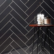 Paloma Steel 4x16 Glossy Ceramic/Porcelain Wall Tile