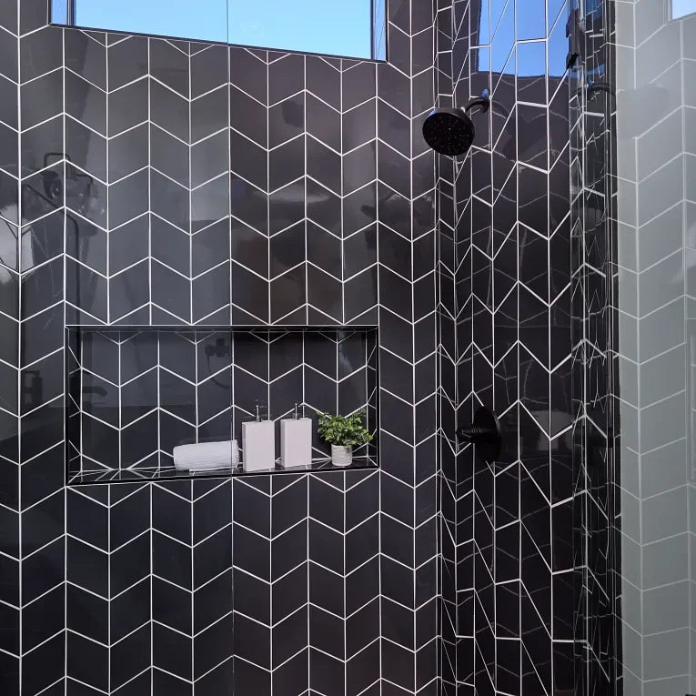 Paloma Steel 4x16 Glossy Ceramic/Porcelain Wall Tile