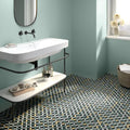 Pansy Night 6x6 Matte Porcelain Pool Tile