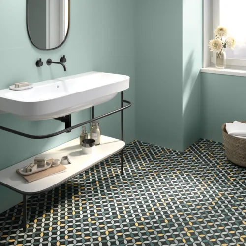 Pansy Night 6x6 Matte Porcelain Pool Tile