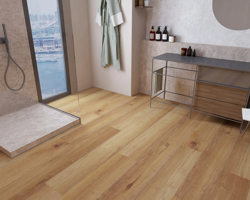 Paragon Caliber Brown 9x60 EIR Painted Bevel 20mil SPC Vinyl Flooring