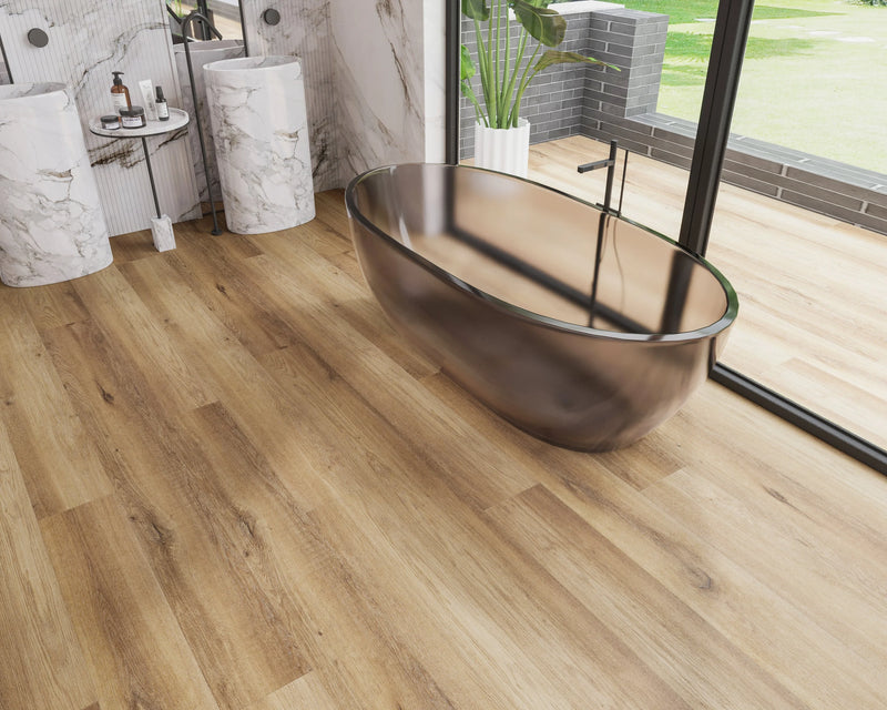 Paragon Kira Walnut 9x60 EIR Painted Bevel 20mil SPC Vinyl Flooring