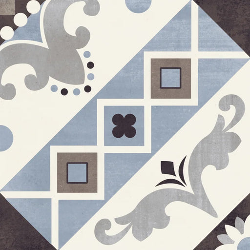 Paris Belleville Blu 8x8 Porcelain Tile