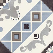 Paris Belleville Blu 8x8 Porcelain Tile