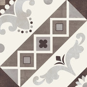 Paris Belleville Marrone 8x8 Porcelain Tile