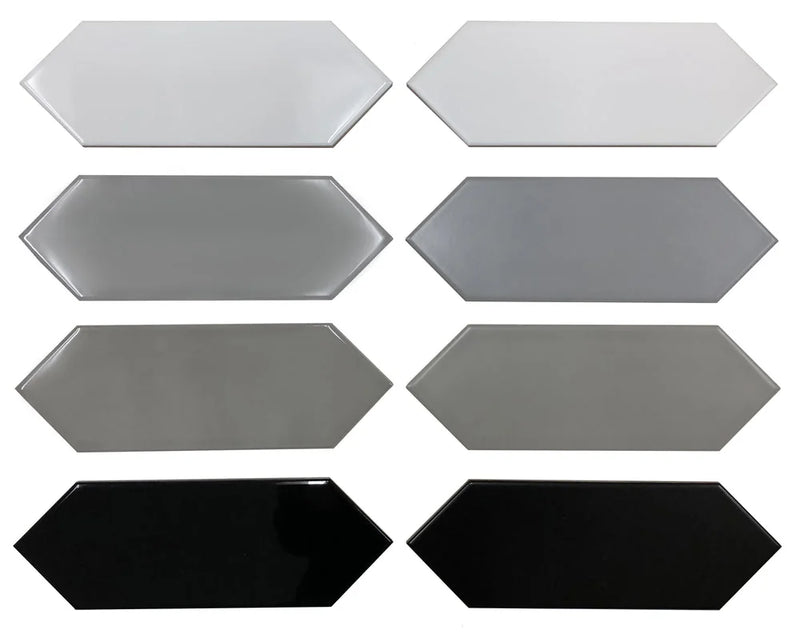 Parker Grey 4x12 Gloss Ceramic Picket Wall Tile