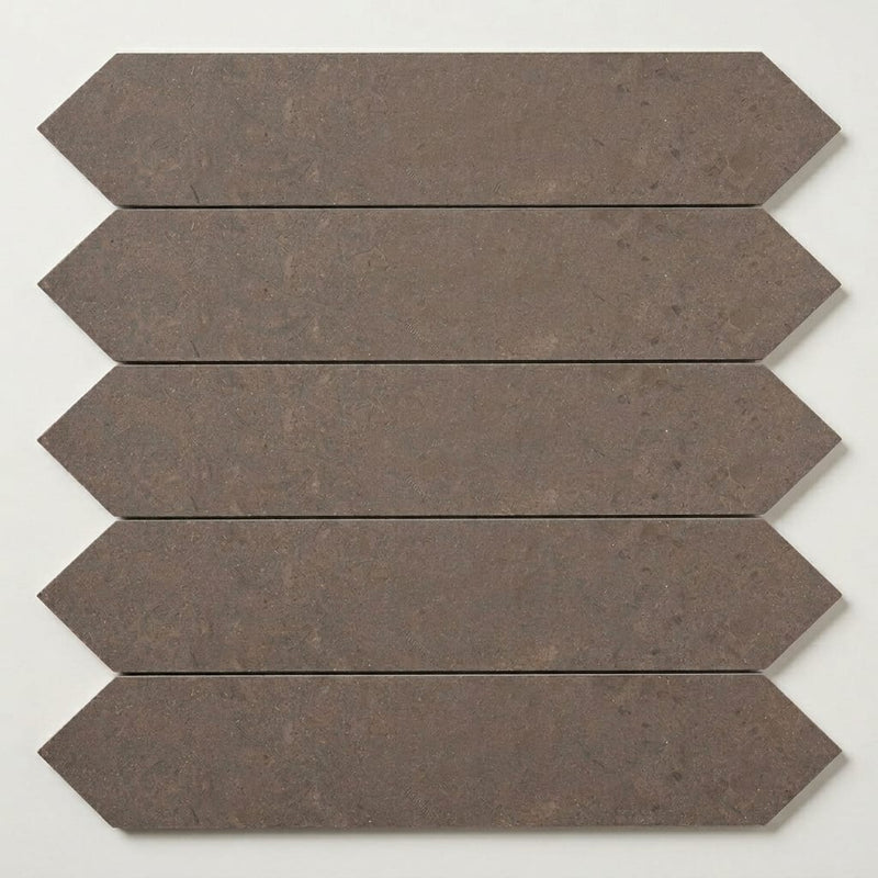 Parksville Limestone Tile in Matterhorn - 3x15 Honed 3x12 close-up