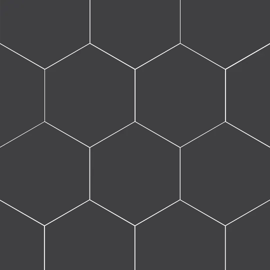 Paros Black 14x16 Hexagon Porcelain Tile