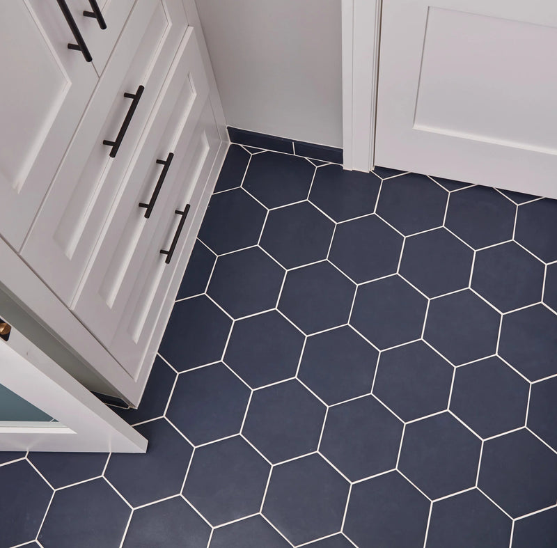 Paros Navy 3x12 Surface Bullnose Porcelain Trim