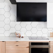 Paros White 8-1/2x10 Hexagon Porcelain Mosaic