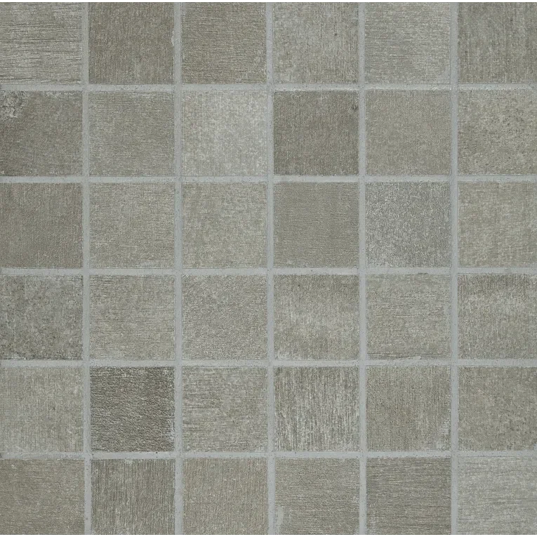 Pave Ash 2x2 Porcelain Mosaic