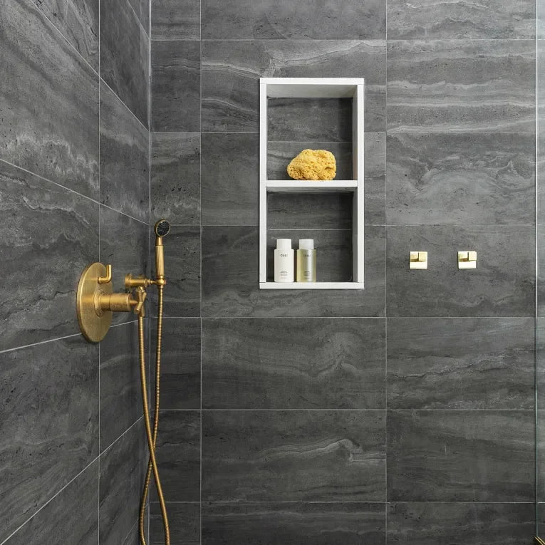 Tivoli Nero 3x12 Surface Bullnose Porcelain Trim
