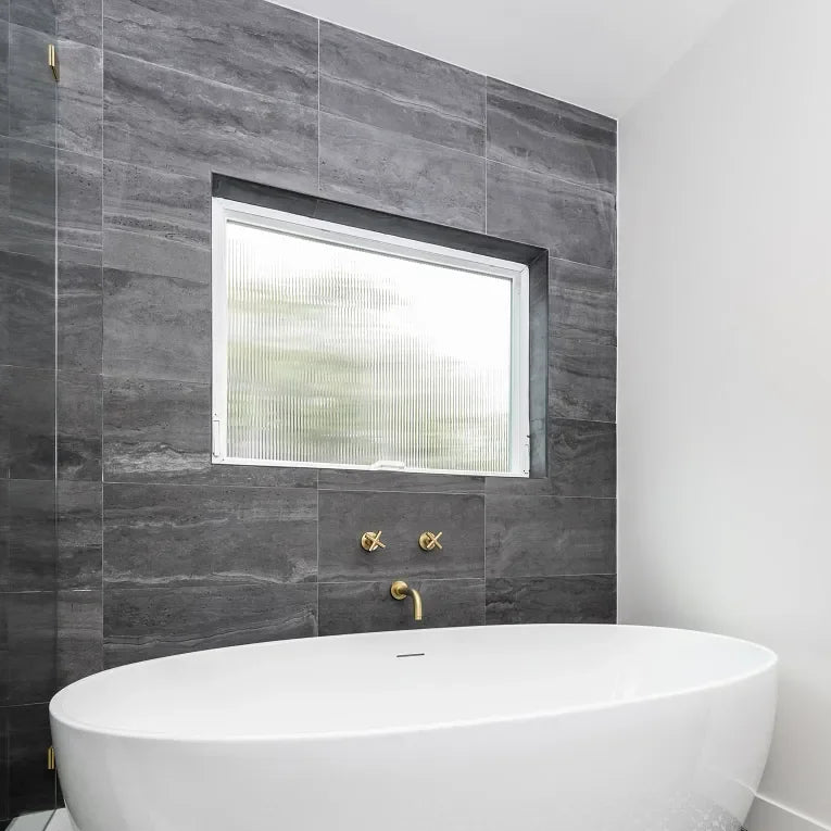 Tivoli Nero 3x12 Surface Bullnose Porcelain Trim