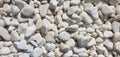 Close-up of White Dolomite Dolomite Honed 1.2 - 1.6CM (1/2 - 5/8 Inch) Small Bright White Ultra Pebbles, in White Dolomite tones.