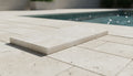 Natural Verona Marble Leather (Sandblasted & Brushed) 12 x 24 x 1.25 Bullnose Coping