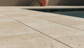 Chocolate Brown Walnut Travertine Tumbled 12 x 24 x 1.25 Bullnose Coping