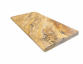 Autumn Leaves Scabos Travertine Tumbled 12x24x1.25 Bullnose Coping