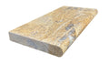 Autumn Leaves Scabos Travertine Tumbled 12x24x1.25 Bullnose Coping