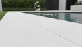 White Marble Leather (Sandblasted & Brushed) 16 x 24 x 2 Double Modern Coping