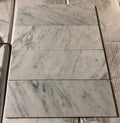 White Marble Leather (Sandblasted & Brushed) 4 x 12 x 2 Bullnose Coping