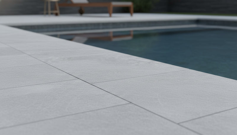 Tundra Marble Leather (Sandblasted & Brushed) 16 x 24 x 2 Bullnose Coping