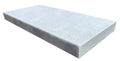 Blue Island Marble Leather (Sandblasted & Brushed) 12 x 24 x 2 Modern Coping