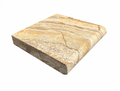 Autumn Leaves Scabos Travertine Tumbled 12 x 12 x 2 Bullnose Coping