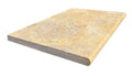Autumn Leaves Scabos Travertine Tumbled 16 x 24 x 2 Bullnose Coping