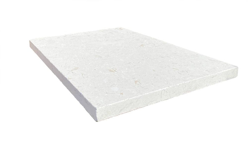 Desert Sand Limestone Tumbled 16 x 24 x 2 Double Bullnose Coping