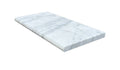 Natural Carrara Equinox Marble Leather (Sandblasted & Brushed) 12 x 24 x 2 Bullnose Coping