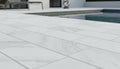 Natural Carrara Equinox Marble Leather (Sandblasted & Brushed) 12 x 24 x 2 Double Bullnose Coping