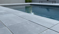 Indian Black Limestone Tumbled & Brushed 16 x 24 x 2 Bullnose Coping