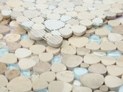 Peach Blue Roma 2x2 Mosaic