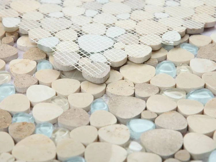 Peach Blue Roma 2x2 Mosaic