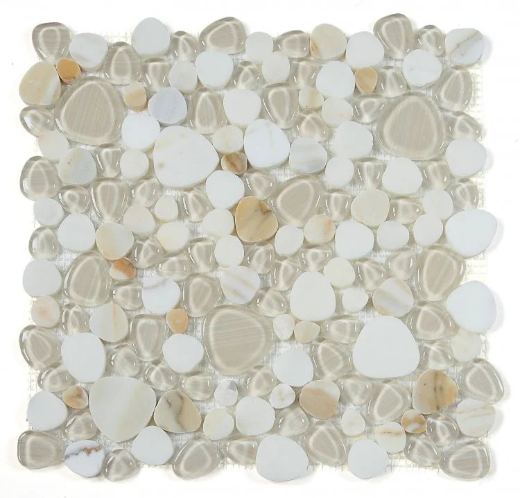 Peach Calacatta Gold 2x2 Marble Mosaic