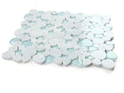 Peach Carrara Blue 2x2 Marble Mosaic