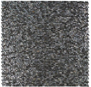 Pearl Black 1x2 Mini Brick Mosaic