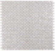 Pearl Large 2x4 Brick Glass Mosaic