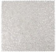 Pearl White 2x2 Scale Glass Mosaic