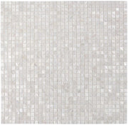 Pearl White 11.75x11.75 Glass Mosaic