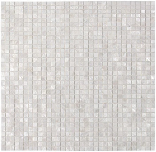 Pearl White 11.75x11.75 Glass Mosaic