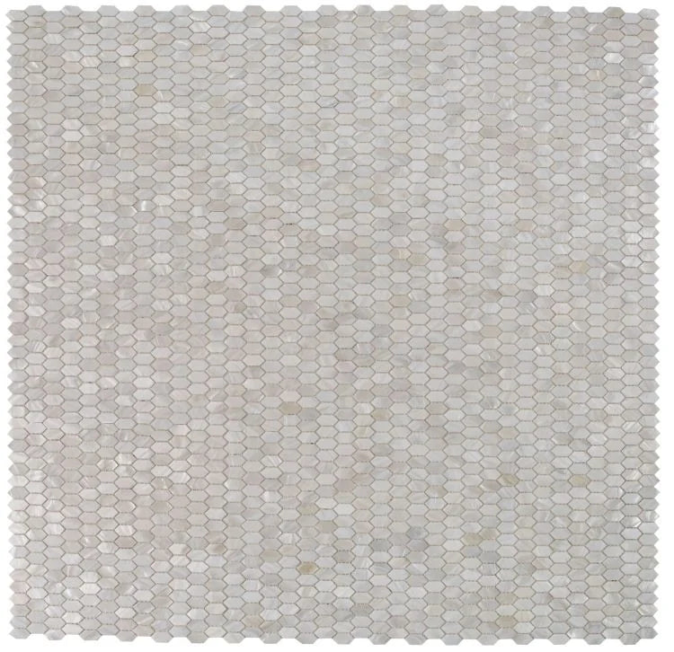 Pearl White 2x6 Arrow Glass Mosaic