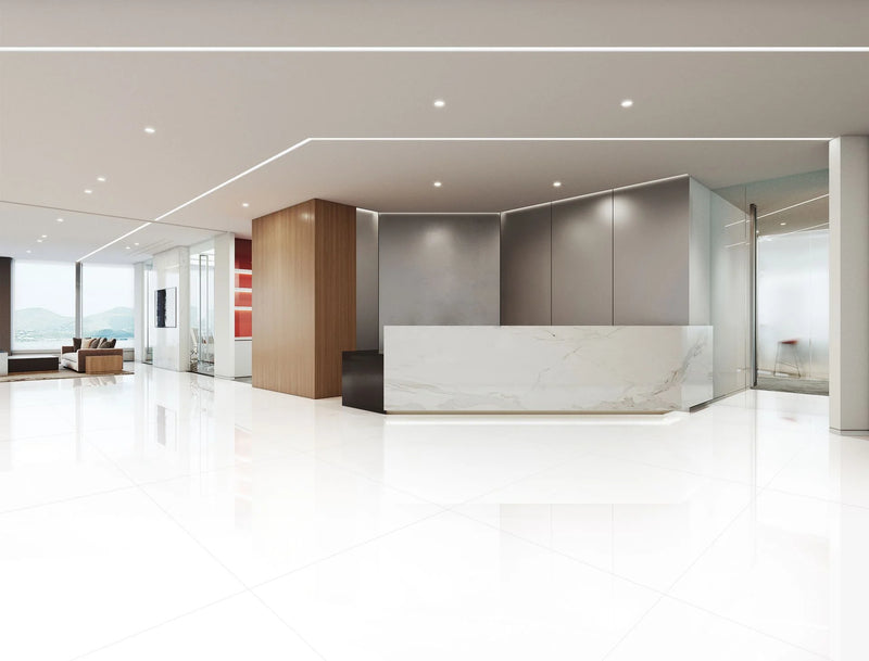 Pearl White 2x2 Polished Porcelain Mosaic