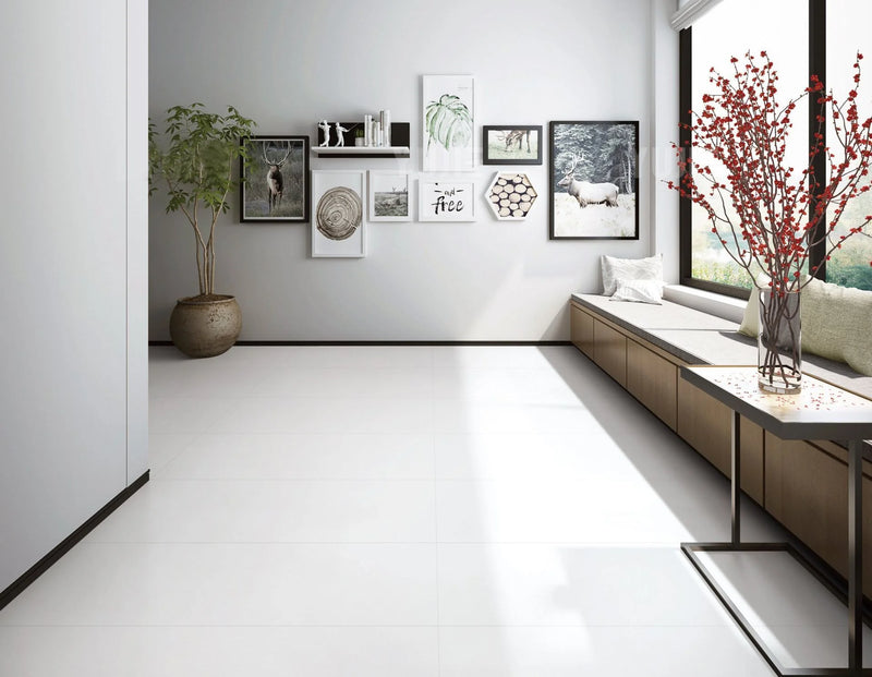 Pearl White 2x2 Polished Porcelain Mosaic